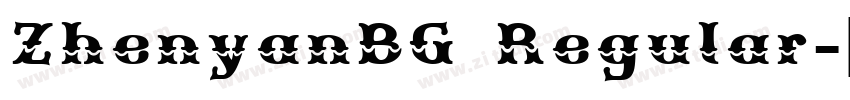 ZhenyanBG Regular字体转换